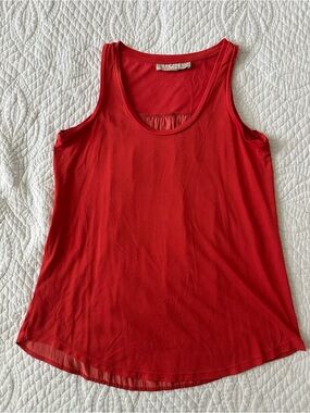 LOFT Women’s Red Tank Top Sleeveless Shell